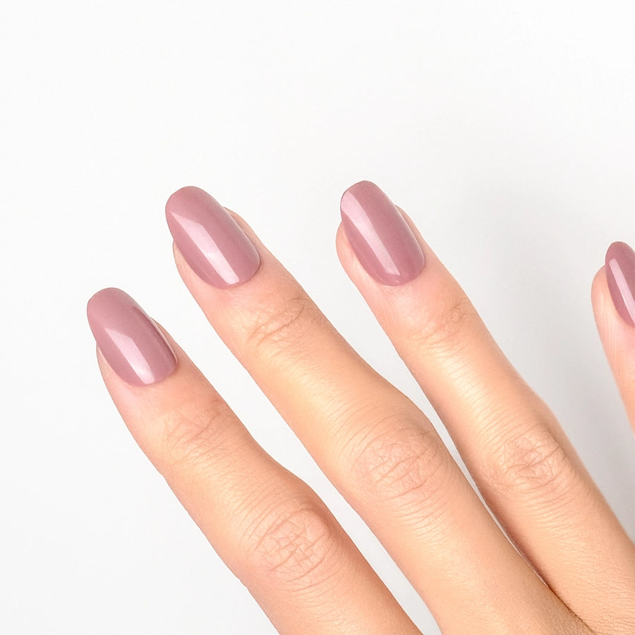 Mauve Press on nail Kit avec Colle