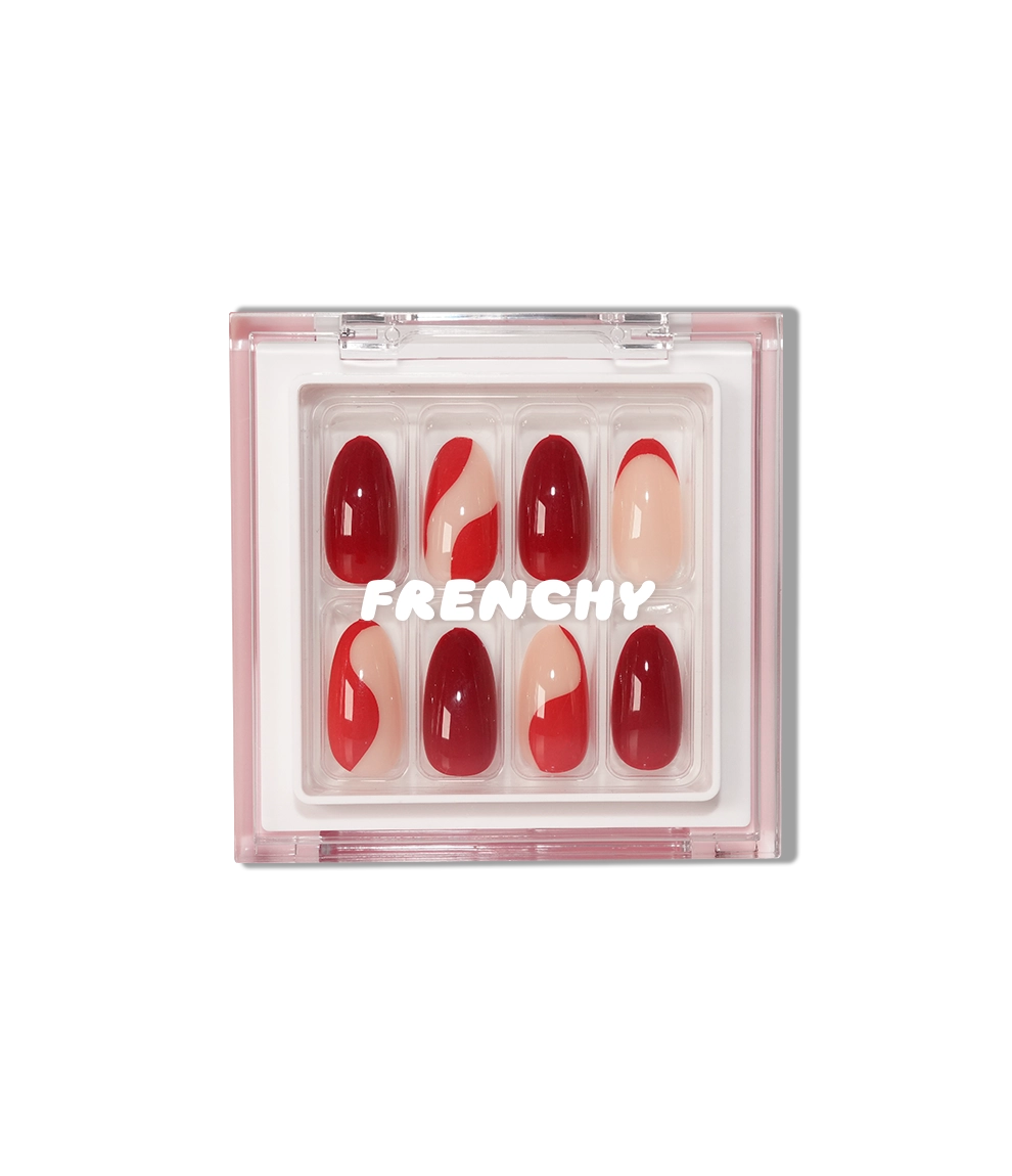 Candy Red Press on nail Kit avec Colle