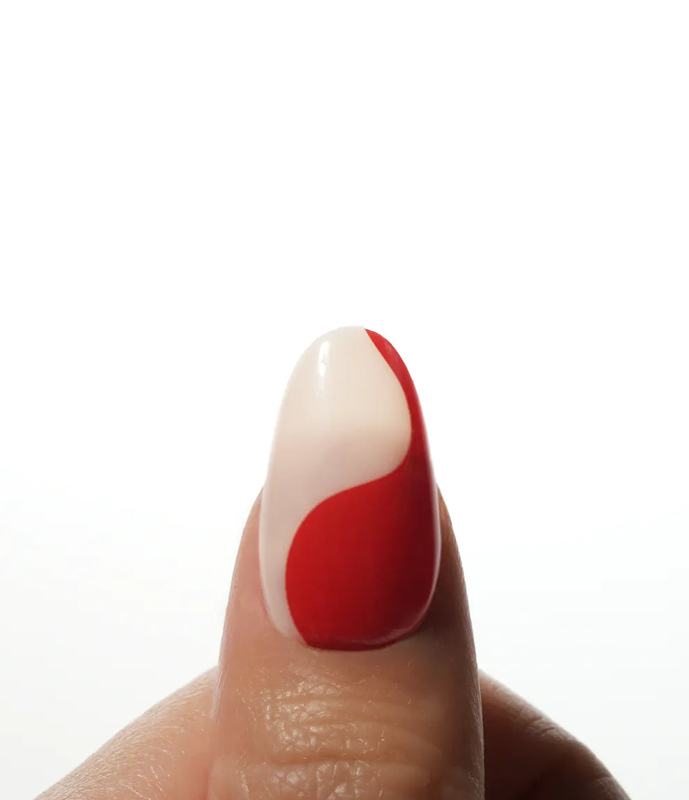 Candy Red Press on nail Kit avec Colle