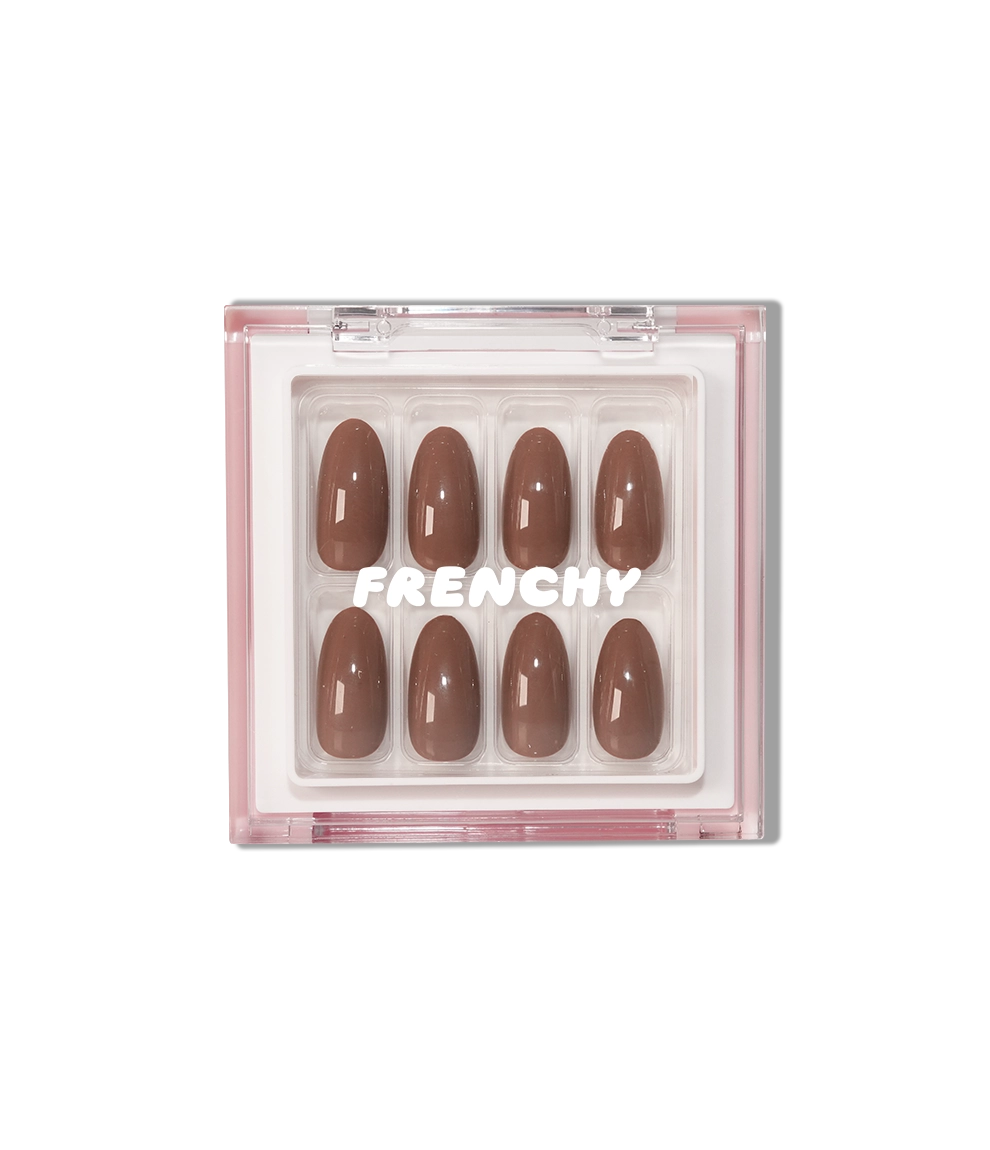 Hot Chocolate Press on nail Kit avec Colle